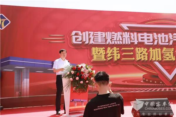 备战冬奥| 张家口又一加氢站奠基，规划年底前建成10座